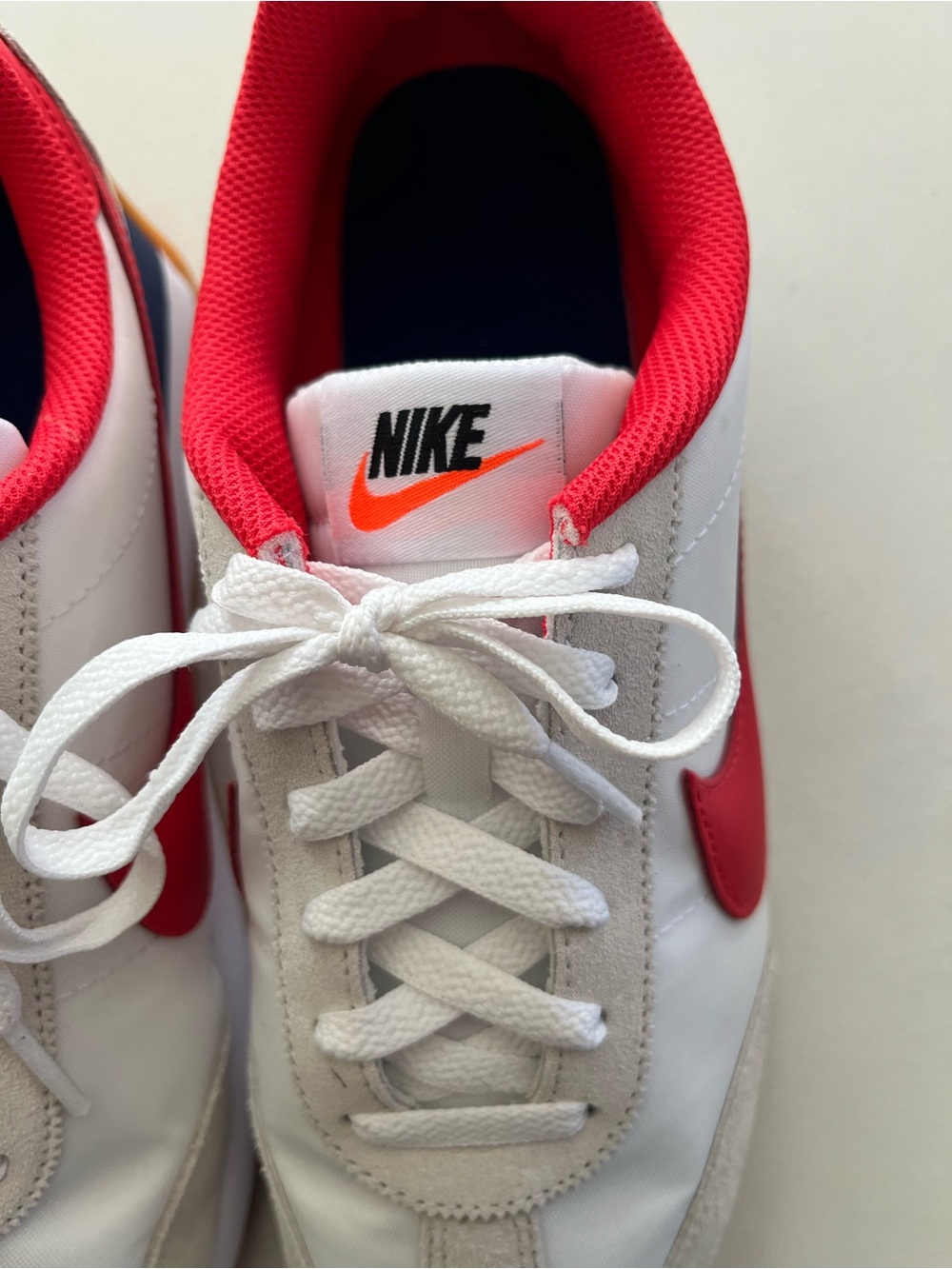 Nike White Sneakers with Red Accents - Picture 2 of 9